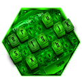 Neon Green Light Animated Keyboard Theme