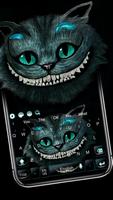 Devil Cat Smile Keyboard poster