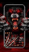 Bloody Scary Wolf keyboard Affiche