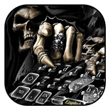 Death Devil Finger Skull Keyboard Theme simgesi