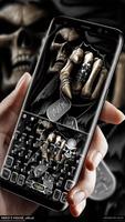 Death Devil Finger Skull Keyboard Theme Ekran Görüntüsü 2