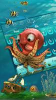 Poster 3d Octopus keyboard