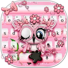 Pink Owl Toy Keyboard