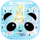 Liebe Einhorn Panda Tastatur Zeichen