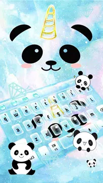 Screenshot 1 for Love Unicorn Panda Keyboard