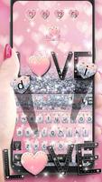 Love Diamond Glitter Keyboard plakat