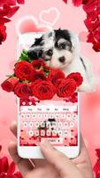 Dog Rose Keyboard Theme capture d'écran 1