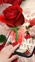 Clavier Love Roses Affiche