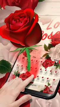 Screenshot 1 for Love Roses Keyboard