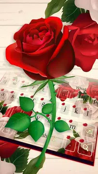 Screenshot 2 for Love Roses Keyboard