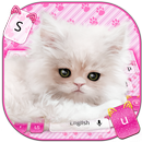 Pink Lovely Cat Keyboard APK