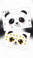 Kawaii Cute Panda Theme Affiche
