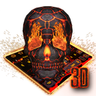 Icona 3D Lava Skull