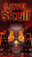 Poster 3D Lava Skull