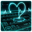 Tema Keyboard Neon Heart