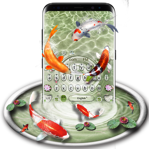 Live Koi Fish Keyboard Theme