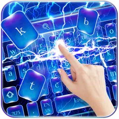 Скачать Тема Lightning Blue Keyboard APK