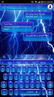 Lightning Blue Keyboard Theme poster