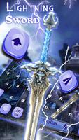 3D Lightning Sword Keyboard poster