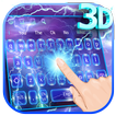 3D Lightning Keyboard Theme
