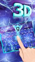 Poster 3D Lightning Keyboard Theme