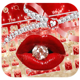 Diamond Red Lip Keyboard আইকন