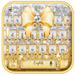 gold shining bowknot keyboard