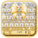 gold shining bowknot keyboard APK
