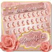 Luxurious Rose Gold Keyboard Theme