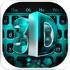Teclado azul 3D Tech APK