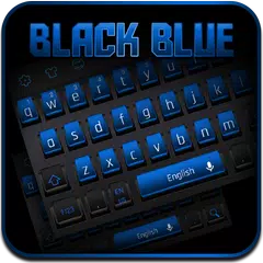 Modern Black Blue Keyboard APK download