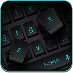 Teclado preto simples moderno