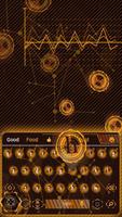 Brown line mechanical keyboard poster