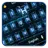 blue circuit electricity keyboard neon tech APK