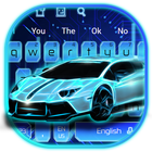 Neon Car Keyboard Theme icône