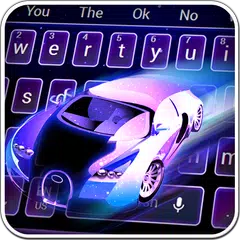 download Neon Sports Car Keyboard Theme APK