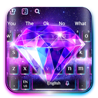 Neon-Diamant-Tastatur Zeichen