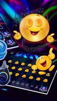 Neon DJ Party Keyboard Theme screenshot 2