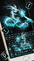 Tema Keyboard Neon Dragon poster