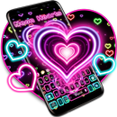 Neon Hearts Keyboard APK