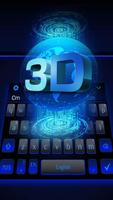 3D Neon Hologram Keyboard Theme 포스터