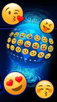 3D Neon Hologram Keyboard Theme captura de pantalla 2