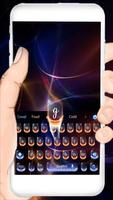 neon light keyboard red blue Cartaz