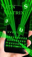 Neon Matrix Keyboard poster
