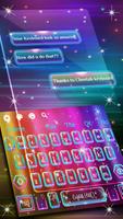 Teclado Neon Messenger Poster