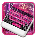 neon pink sexy keyboard black glittering light APK