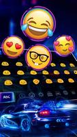 برنامه‌نما Neon Racing Car Keyboard عکس از صفحه