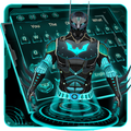 3D Neon Hero Keyboard Theme