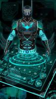 3D Neon Hero Keyboard Theme Affiche
