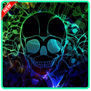 Neon skull keyboard APK